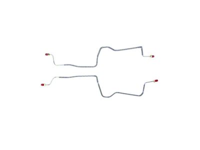 The Right Stuff Detailing Rear Axle Pre-Bent Brake Line Kit; OE Steel (84-92 Camaro w/ Rear Drum Brakes)