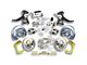 The Right Stuff Detailing Street Series 2-Inch Drop Front Manual Disc Brake Conversion Kit with Chrome Master Cylinder for 5x5 Bolt Pattern; Natural Calipers (60-62 C10, C20, K10, K20, Suburban)