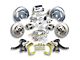 The Right Stuff Detailing Street Series 2-Inch Drop Front Manual Disc Brake Conversion Kit with Chrome Master Cylinder for 6x5.5 Bolt Pattern; Natural Calipers (63-70 Blazer, C10, C20, Jimmy, K10, K20, Suburban)