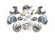 The Right Stuff Detailing Street Series Manual Front Disc Brake Conversion Kit with Original Master Cylinder for 6x5.5 Bolt Pattern; Natural Calipers (60-62 C10, C20, K10, K20, Suburban)