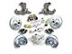 The Right Stuff Detailing Street Series Manual Front Disc Brake Conversion Kit with Original Master Cylinder for 5x5 Bolt Pattern; Black Calipers (60-62 C10, C20, K10, K20, Suburban)