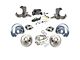 The Right Stuff Detailing Street Series Manual Front Disc Brake Conversion Kit with Black Master Cylinder for 5x5 Bolt Pattern; Natural Calipers (60-62 C10, C20, K10, K20, Suburban)