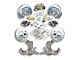 The Right Stuff Detailing Street Series Manual Front Disc Brake Conversion Kit with Original Master Cylinder for 5x5 Bolt Pattern; Black Calipers (63-70 Blazer, C10, C20, Jimmy, K10, K20, Suburban)