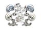 The Right Stuff Detailing Street Series Manual Front Disc Brake Conversion Kit with Chrome Master Cylinder for 5x5 Bolt Pattern; Natural Calipers (63-70 Blazer, C10, C20, Jimmy, K10, K20, Suburban)