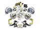 The Right Stuff Detailing Street Series 2-Inch Drop Front Power Disc Brake Conversion Kit for 6x5.5 Bolt Pattern; Natural Calipers (60-62 C10, C20, K10, K20, Suburban)