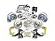 The Right Stuff Detailing Street Series 2-Inch Drop Front Power Disc Brake Conversion Kit with Chrome Brake Booster/Master Cylinder for 5x5 Bolt Pattern; Natural Calipers (63-66 C10, C20, K10, K20, Suburban)