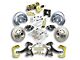 The Right Stuff Detailing Street Series 2-Inch Drop Front Power Disc Brake Conversion Kit with Original Brake Booster/Master Cylinder for 6x5.5 Bolt Pattern; Black Calipers (63-66 C10, C20, K10, K20, Suburban)