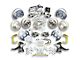 The Right Stuff Detailing Street Series 2-Inch Drop 4-Wheel Power Disc Brake Conversion Kit with Chrome Brake Booster/Master Cylinder for 6x5.5 Bolt Pattern; Natural Calipers (63-66 C10, C20, 2WD Suburban)