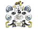 The Right Stuff Detailing Street Series 2-Inch Drop Front Power Disc Brake Conversion Kit with Original Brake Booster/Master Cylinder for 5x5 Bolt Pattern; Black Calipers (67-70 2WD Blazer, C10, Jimmy, Suburban)