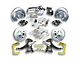 The Right Stuff Detailing Street Series 2-Inch Drop Front Power Disc Brake Conversion Kit with Chrome Brake Booster/Master Cylinder for 5x5 Bolt Pattern; Black Calipers (67-70 2WD Blazer, C10, Jimmy, Suburban)