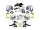 The Right Stuff Detailing Street Series 2-Inch Drop Front Power Disc Brake Conversion Kit with Black Brake Booster/Master Cylinder for 5x5 Bolt Pattern; Natural Calipers (67-70 2WD Blazer, C10, Jimmy, Suburban)