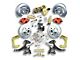 The Right Stuff Detailing Street Series 2-Inch Drop Front Power Disc Brake Conversion Kit with Original Brake Booster/Master Cylinder for 5x5 Bolt Pattern; Red Calipers (67-70 2WD Blazer, C10, Jimmy, Suburban)