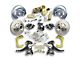 The Right Stuff Detailing Street Series 2-Inch Drop Front Power Disc Brake Conversion Kit with Original Brake Booster/Master Cylinder for 6x5.5 Bolt Pattern; Black Calipers (67-70 2WD Blazer, C10, Jimmy, Suburban)