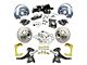 The Right Stuff Detailing Street Series 2-Inch Drop Front Power Disc Brake Conversion Kit with Black Brake Booster/Master Cylinder for 6x5.5 Bolt Pattern; Black Calipers (67-70 2WD Blazer, C10, Jimmy, Suburban)