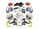 The Right Stuff Detailing Street Series 2-Inch Drop Front Power Disc Brake Conversion Kit with Black Brake Booster/Master Cylinder for 6x5.5 Bolt Pattern; Red Calipers (67-70 2WD Blazer, C10, Jimmy, Suburban)