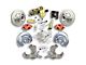 The Right Stuff Detailing Street Series Power Front Disc Brake Conversion Kit with Original Brake Booster/Master Cylinder for 6x5.5 Bolt Pattern; Red Calipers (63-66 C10, C20, K10, K20, Suburban)