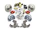 The Right Stuff Detailing Street Series Power Front Disc Brake Conversion Kit with Original Brake Booster/Master Cylinder for 6x5.5 Bolt Pattern; Red Calipers (67-70 2WD Blazer, C10, Jimmy, Suburban)