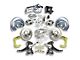 The Right Stuff Detailing Street Series 2-Inch Drop Power Front Disc Brake Conversion Kit with Chrome Brake Booster/Master Cylinder for 5x5 Bolt Pattern; Natural Calipers (60-62 C10, C20, K10, K20, Suburban)