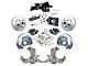 The Right Stuff Detailing Street Series Power Front Disc Brake Conversion Kit with Black Brake Booster/Master Cylinder for 5x5 Bolt Pattern; Black Calipers (63-66 C10, C20, K10, K20, Suburban)