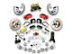 The Right Stuff Detailing Street Series Front Manual Disc Brake Conversion Kit; Red Calipers (64-66 V8 Fairlane)