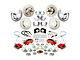 The Right Stuff Detailing Street Series At The Wheel 4-Wheel Disc Brake Conversion Kit; Red Calipers (63-69 V8 Comet, Falcon w/ Large Ford 9-Inch Rear)