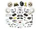 The Right Stuff Detailing Street Series 4-Wheel Power Disc Brake Conversion Kit; Black Calipers (67-69 V8 Mustang w/ Automatic Transmission & Large Ford 9-Inch Rear)