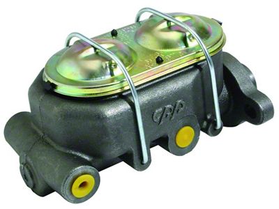 Cast Iron Power Master Cylinder; 1-1/8-Inch Quad Port (Universal; Some Adaptation May Be Required)