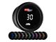 Digital 30 PSI Fuel Pressure Gauge; Black 10 Color (Universal; Some Adaptation May Be Required)