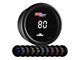 Digital Oil Pressure Gauge; Black 10 Color (Universal; Some Adaptation May Be Required)