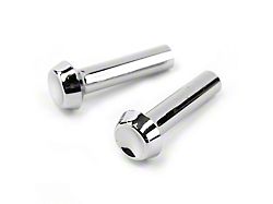 Door Lock Knobs; Chrome (65-67 Thunderbird)