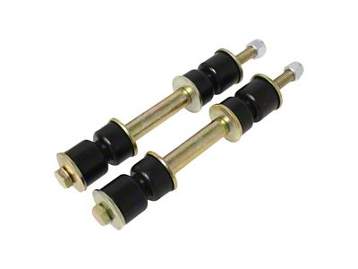 Front Adjustable Sway Bar End Links; 4-5/8 to 5-1/8-Inch; Black (72-79 Thunderbird)