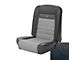 TMI Deluxe Pony Front and Rear Seat Upholstery Kit; Black Sierra Vinyl (64-65 Mustang Convertible)