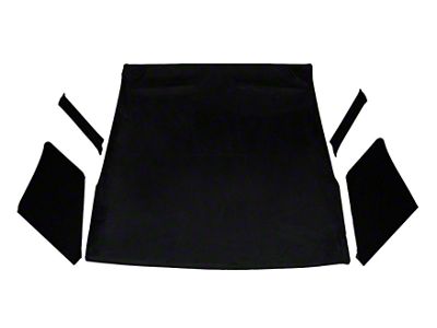 TMI Headliner; Black Unisuede (67-68 Mustang Coupe)