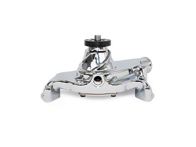 Top Street Performance Big Block Chevy High-Flow Mechanical Water Pump; Reverse Rotation; Chrome (65-74 Corvette C3 & C4)