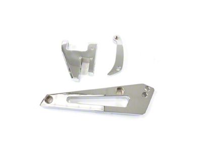 Top Street Performance Big Block Chevy Short Water Pump Alternator Bracket; Chrome (65-74 Corvette C3 & C4)