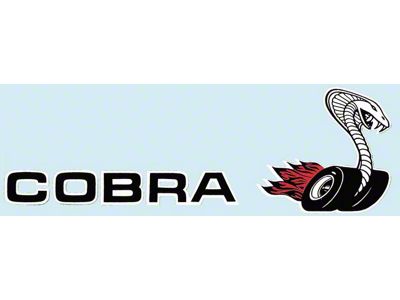 Cobra Snake Body Decals; Black/White/Red (1970 Torino)