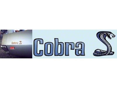 Cobra Snake Quarter Panel Decals; Reflective Brown (1971 Torino)