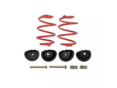 Touring Tech Performance Series Rear Lowering Springs with Retainers; 4-Inch (63-87 C10)