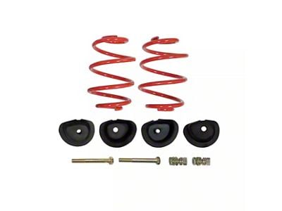 Touring Tech Performance Series Rear Lowering Springs with Retainers; 5-Inch (63-87 C10)