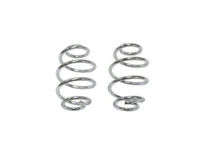 Touring Tech Performance Series Rear Lowering Springs; 5-Inch; Chrome (63-87 C10)