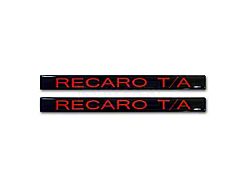 Trans Am Recaro Door Handle Inserts, Red, 1981