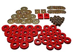 Body Mount Set; Red (55-57 Bel Air)