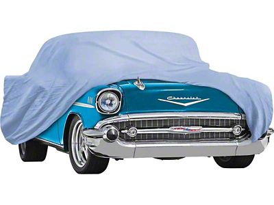 Diamond Blue Indoor Car Cover; Blue (1957 150, 210, Bel Air, Excluding Station Wagon)