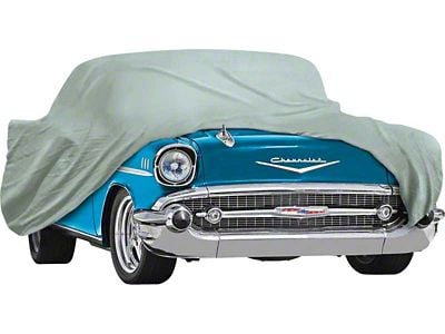 Diamond Fleece Indoor Car Cover; Gray (1957 150, 210, Bel Air, Excluding Station Wagon)