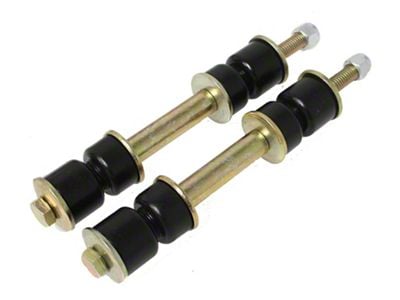 Front Adjustable Sway Bar End Links; 4 to 4.50-Inch; Black (55-57 Bel Air)