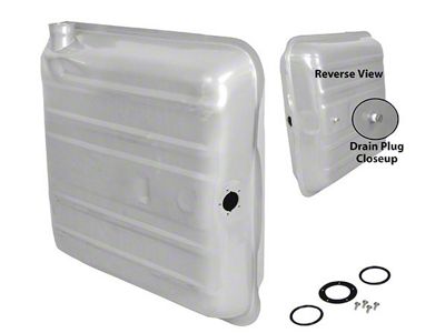 Gas Tank; Round Corner (55-56 150, 210, Bel Air, Excluding Station Wagon)