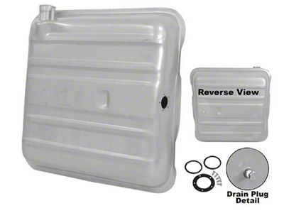 Gas Tank; Round Corner (1957 150, 210, Bel Air, Excluding Station Wagon)