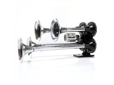 Habanero 4 Trumpet High Output Train Horn with Valve (Universal; Some Adaptation May Be Required)