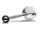 OPR Interior Door Handle; Chrome with Black Knob (55-57 150, 210, Bel Air, Nomad)