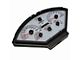 LED Digital Gauge Panel with White Faceplate; Orange (55-56 Bel Air)